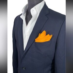 HUGO BOSS TRAVEL NELVEN NAVY HALF LINED WOOL SPORT COAT SZ 42